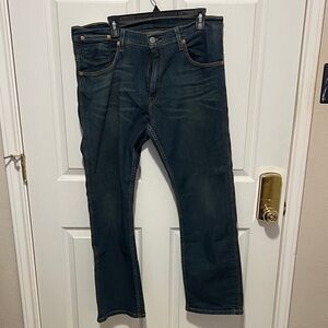 Levi's Dark Blue Straight Jeans for Men 514